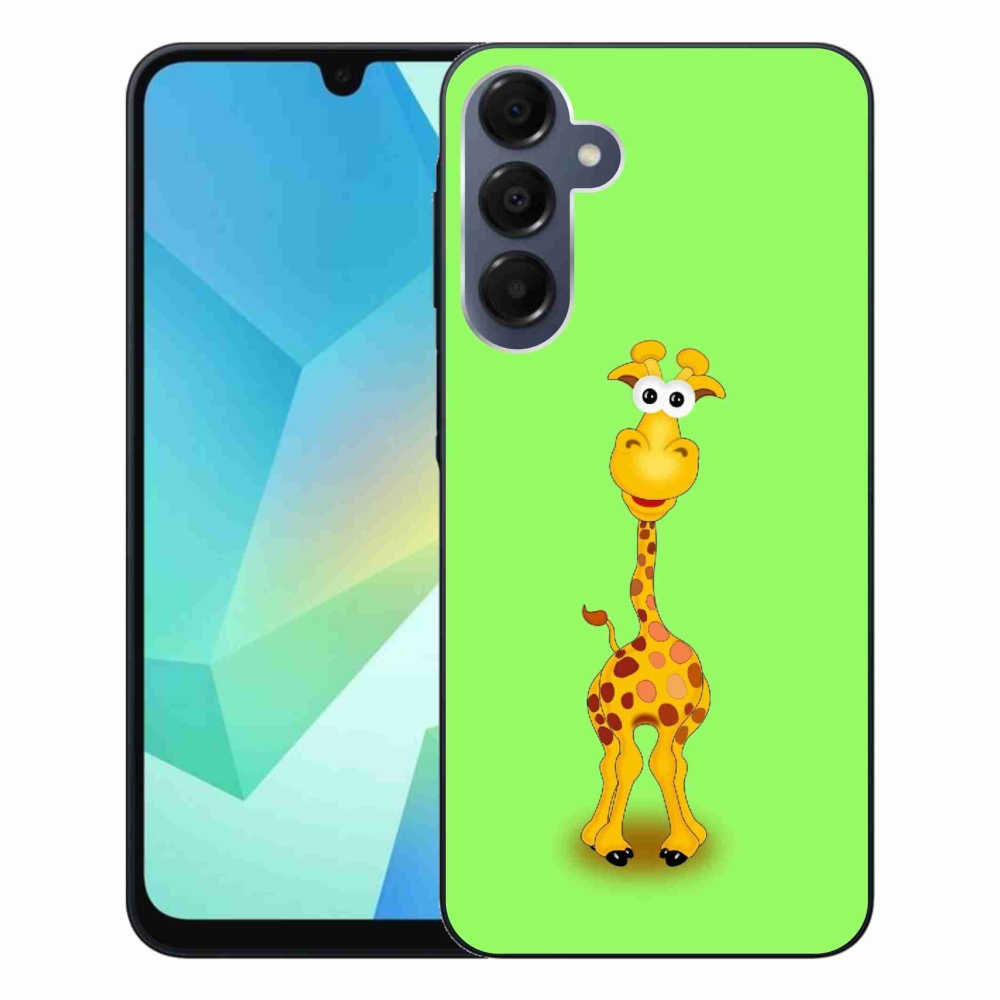 Gélový kryt mmCase na Samsung Galaxy A16 4G/5G - kreslená žirafa