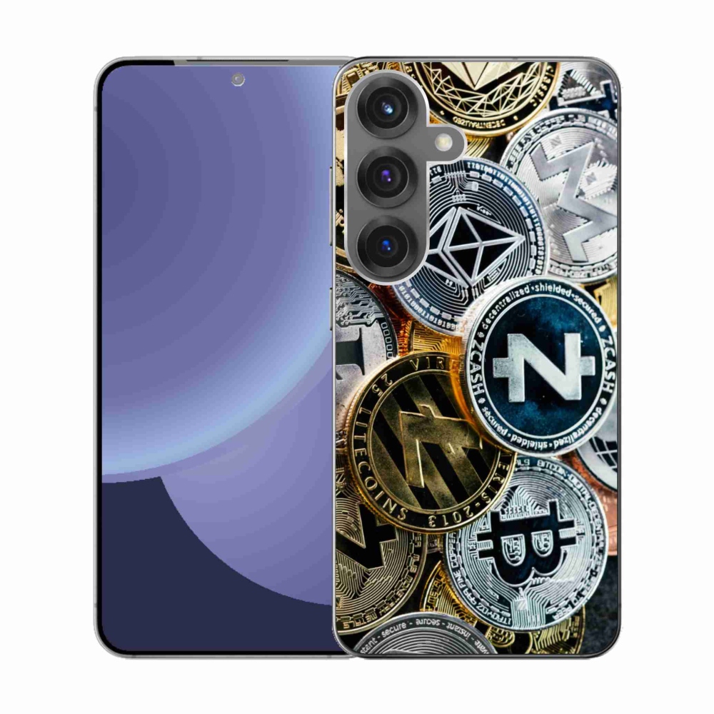 Gélový kryt mmCase na Samsung Galaxy S25 - kryptomeny