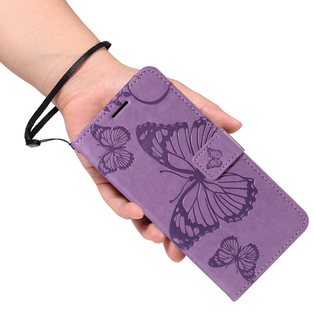 Big Butterfly knižkové puzdro na Xiaomi Redmi A5 (171.7x77.8x8.3mm) - fialové