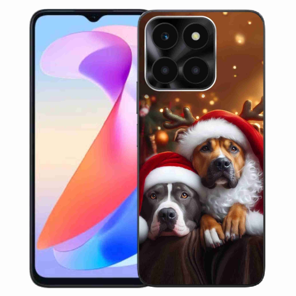 Gélový kryt mmCase na Honor X6a - vianočné psy