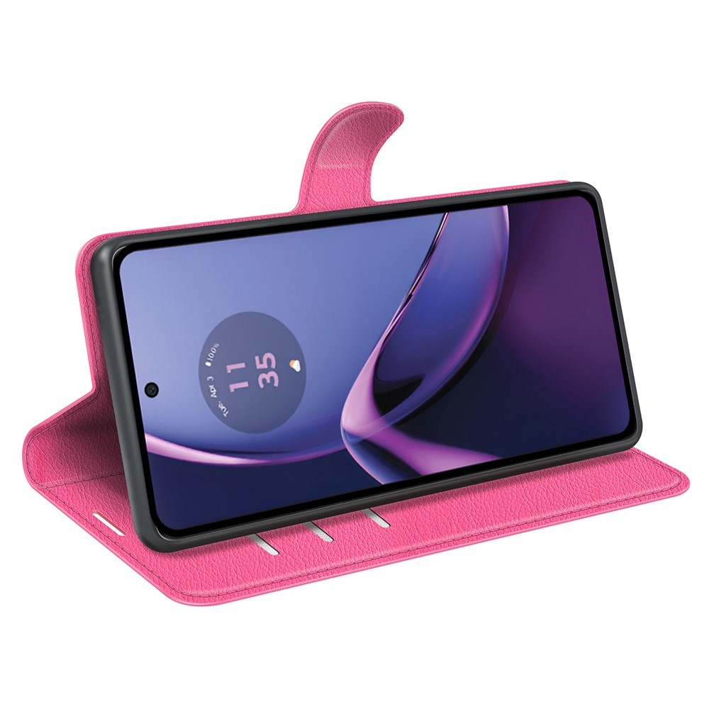 Litchi knižkové púzdro na Motorola Moto G84 5G - rose