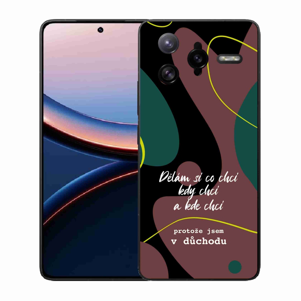 Gélový kryt mmCase na Xiaomi Poco F7 Ultra - vtipný text 10 čierne pozadie