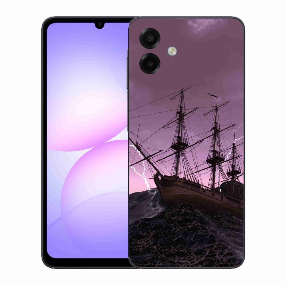 Gélový kryt mmCase na Samsung Galaxy A07 4G - loď v búrke
