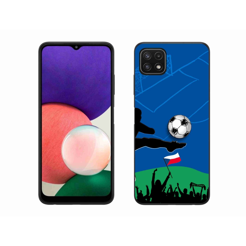 Gélový kryt mmCase na Samsung Galaxy A22 5G - fanúšikovia futbalu