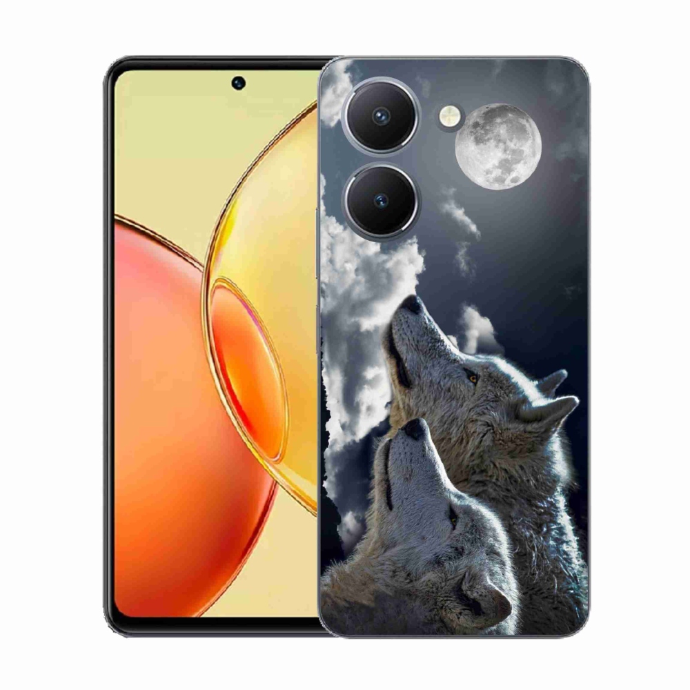 Gélový kryt mmCase na Vivo Y36 - vlci