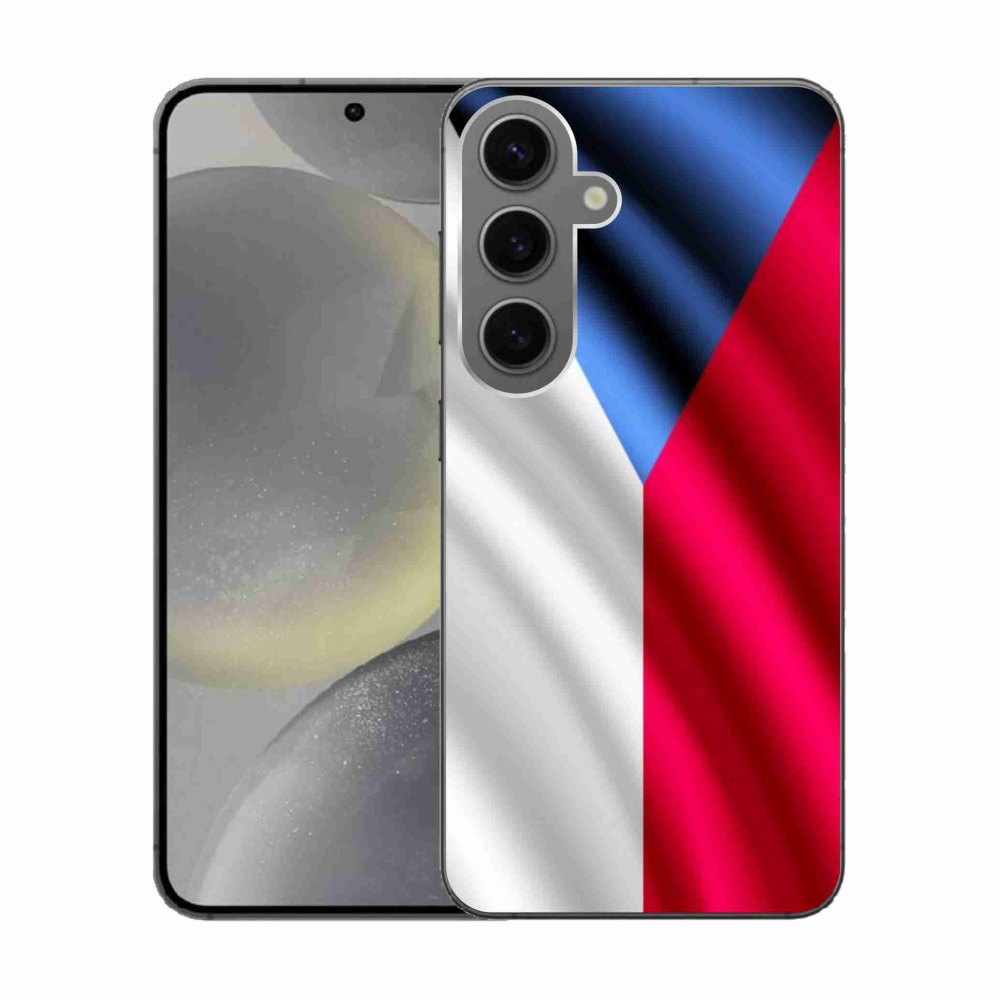 Gélový kryt mmCase na Samsung Galaxy S24 - česká vlajka