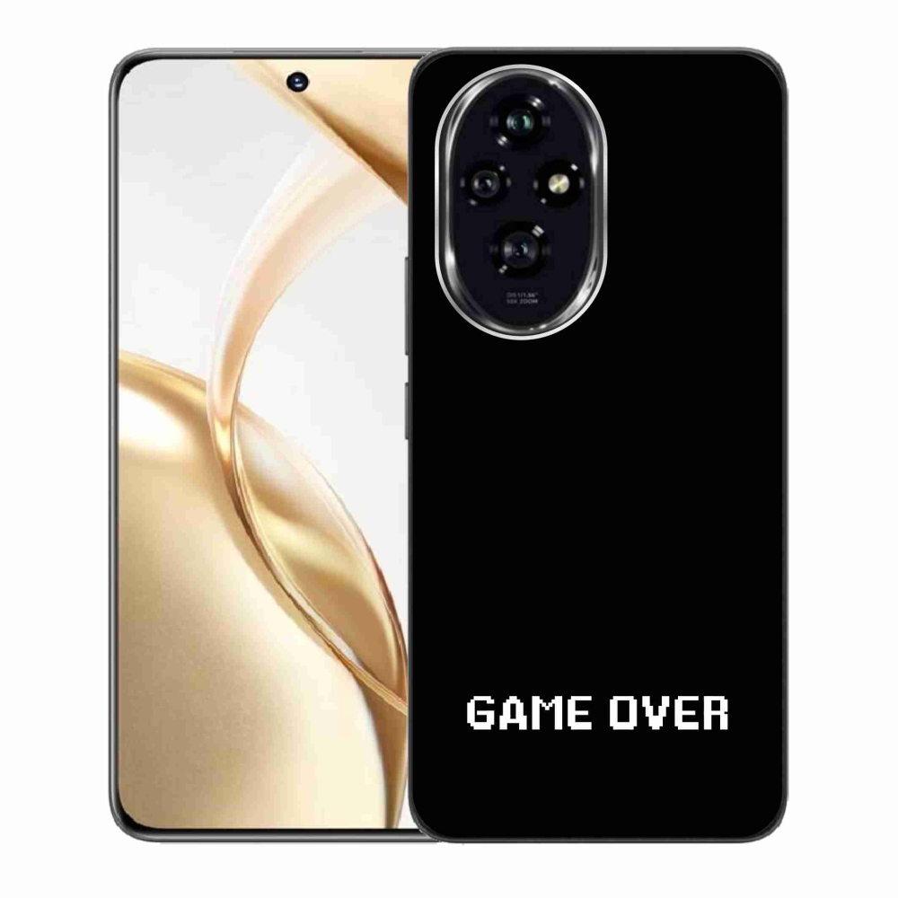 Gélový kryt mmCase na Honor 200 5G - game over čierne pozadie
