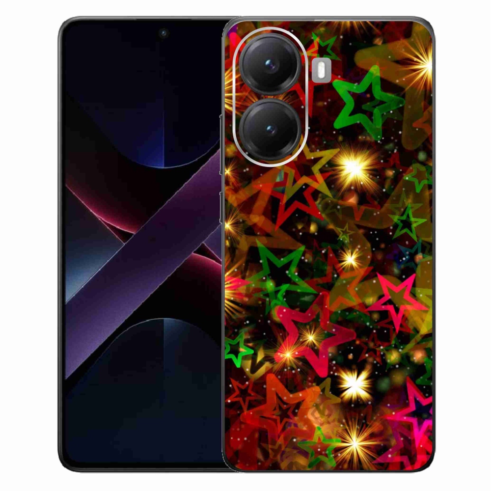 Gélový kryt mmCase na Xiaomi Poco X7 Pro 5G - farebné hviezdičky