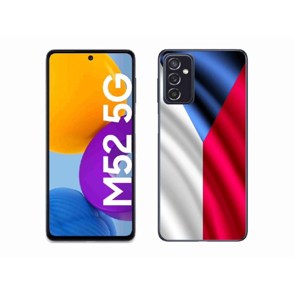 Gélový kryt mmCase na mobil Samsung Galaxy M52 5G - česká vlajka