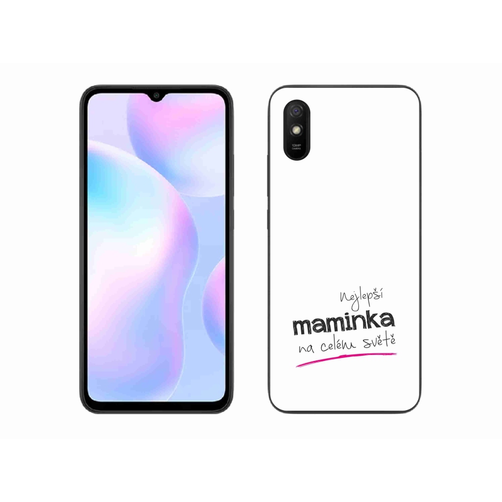 Gélový kryt mmCase na Xiaomi Redmi 9AT - najlepšia mamička 4 biele pozadie