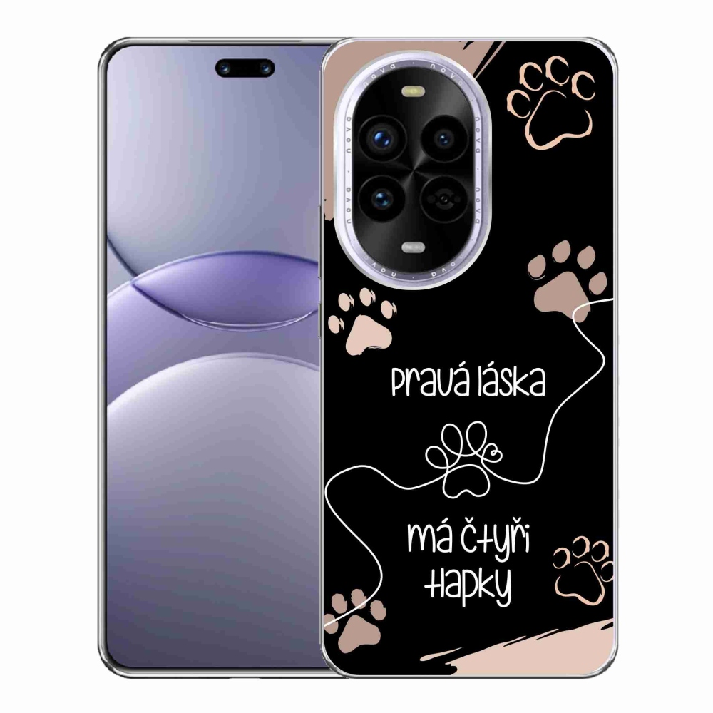 Gélový kryt mmCase na Huawei Nova 13 Pro 5G - psí motív 1 čierne pozadie