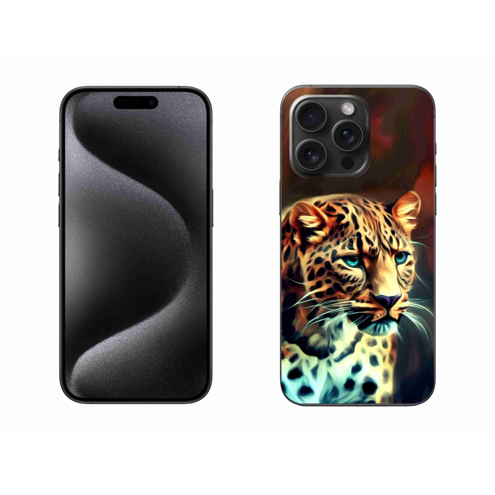 Gélový kryt mmCase na iPhone 15 Pro Max - leopard