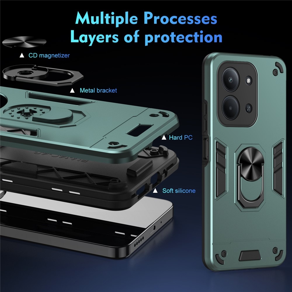 Defend odolný kryt na Xiaomi Redmi 15C 4G (171mm) / Poco C85 4G (171mm) - zelený