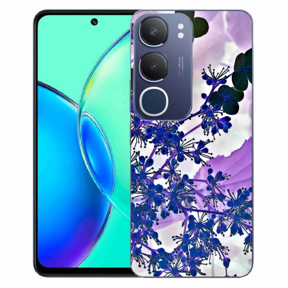 Gélový kryt mmCase na Vivo Y19s - kvet hortenzie