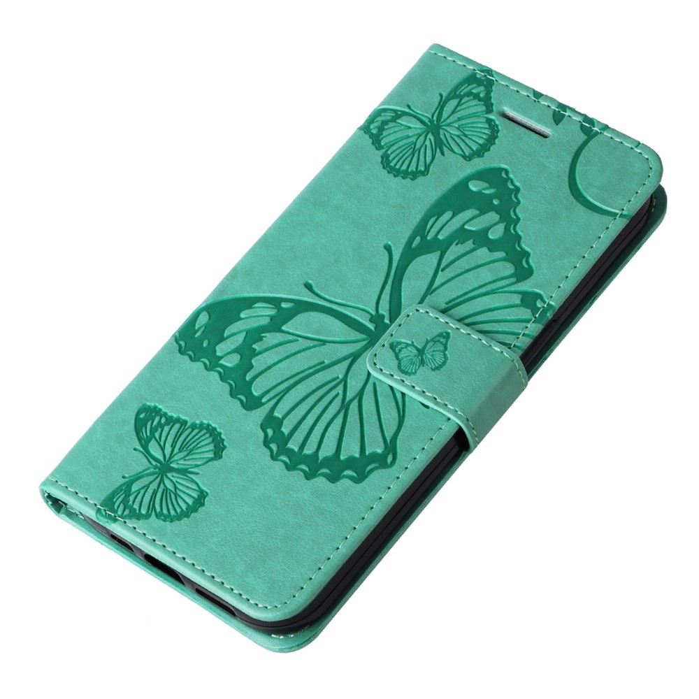 Big Butterfly knižkové puzdro na Huawei Nova Y61 - modrozelené