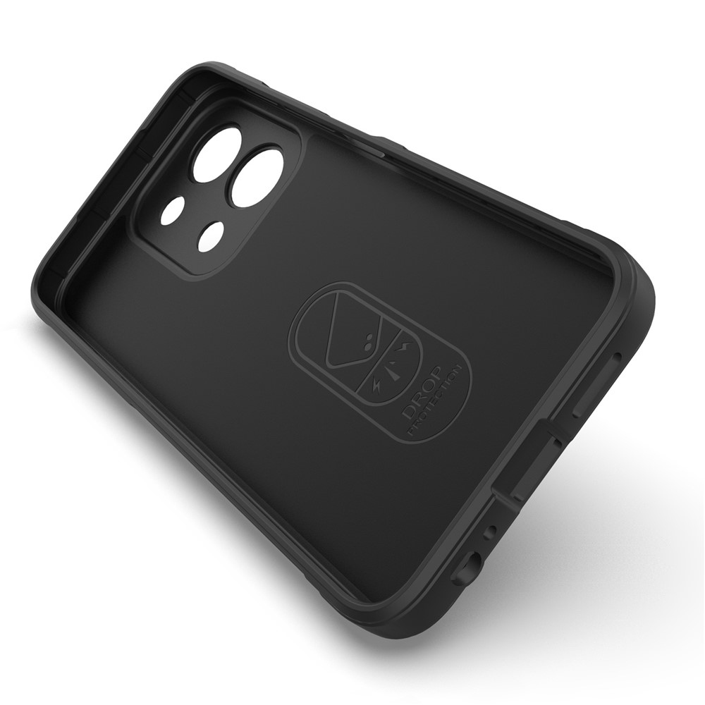 Rugg odolný gélový obal na Xiaomi Redmi 15C 4G (171mm)/Poco C85 4G (171mm) - čierny