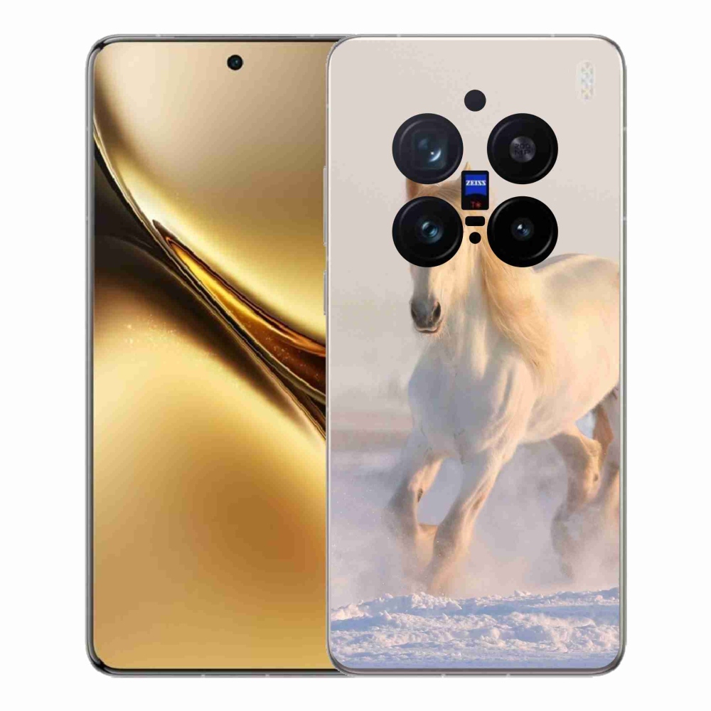 Gélový kryt mmCase na Vivo X200 Pro 5G - kôň v snehu