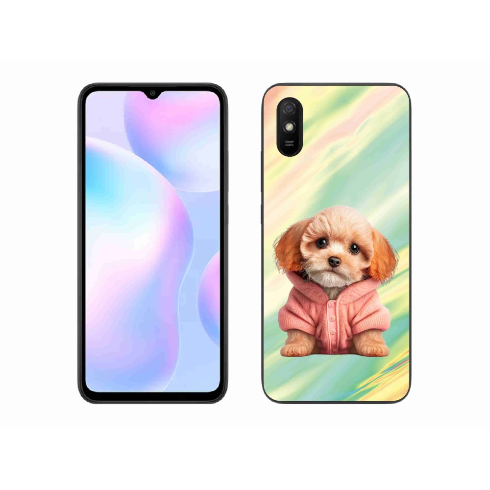 Gélový kryt mmCase na Xiaomi Redmi 9A - šteňa vo svetri