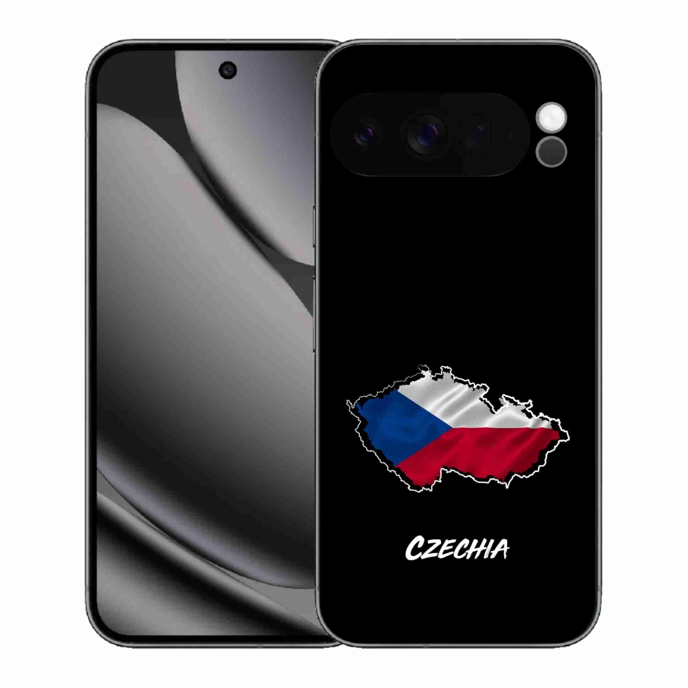 Gélový kryt mmCase na Google Pixel 10 Pro XL - Czechia čierne pozadie