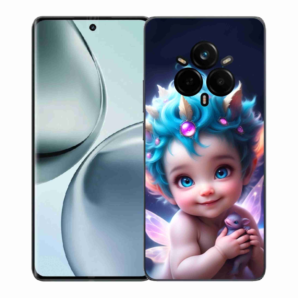 Gélový kryt mmCase na Realme 14 Pro+ 5G - dieťa s motýlími krídlami