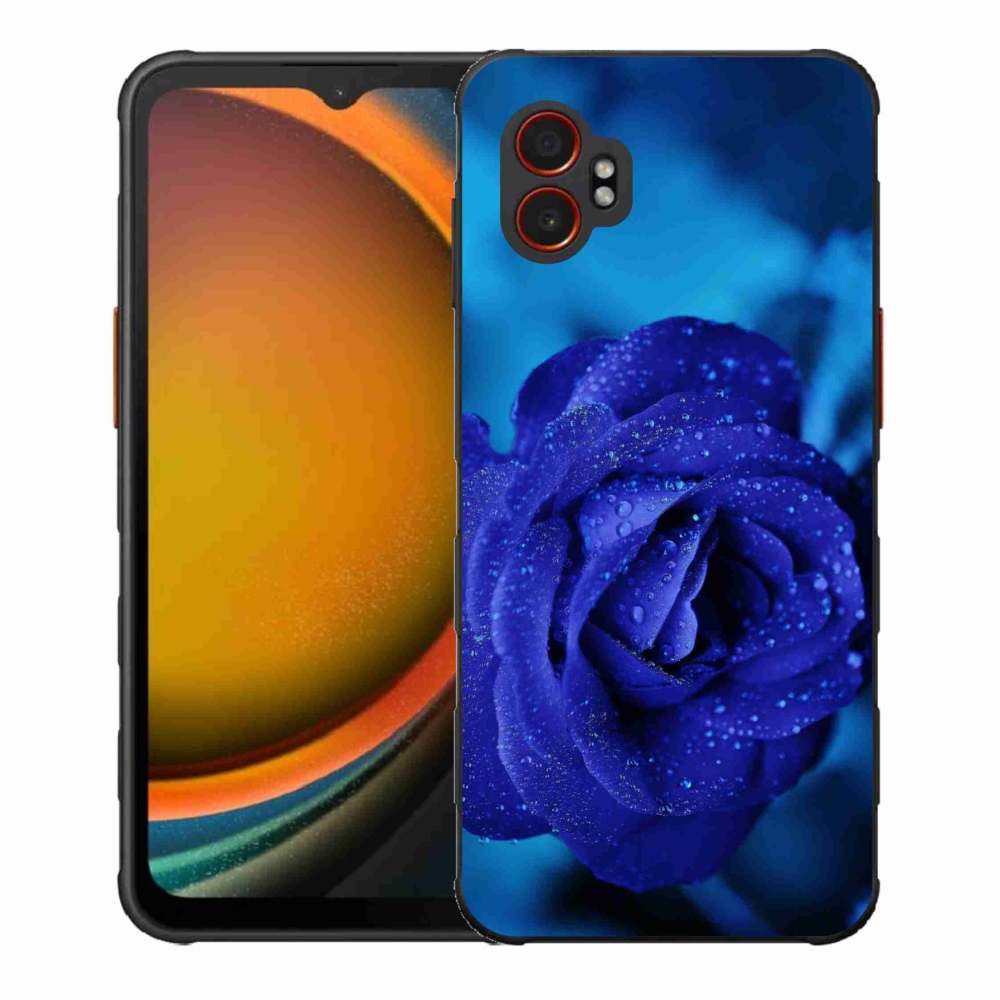 Gélový kryt mmCase na Samsung Galaxy Xcover 7 Pro - modrá ruža