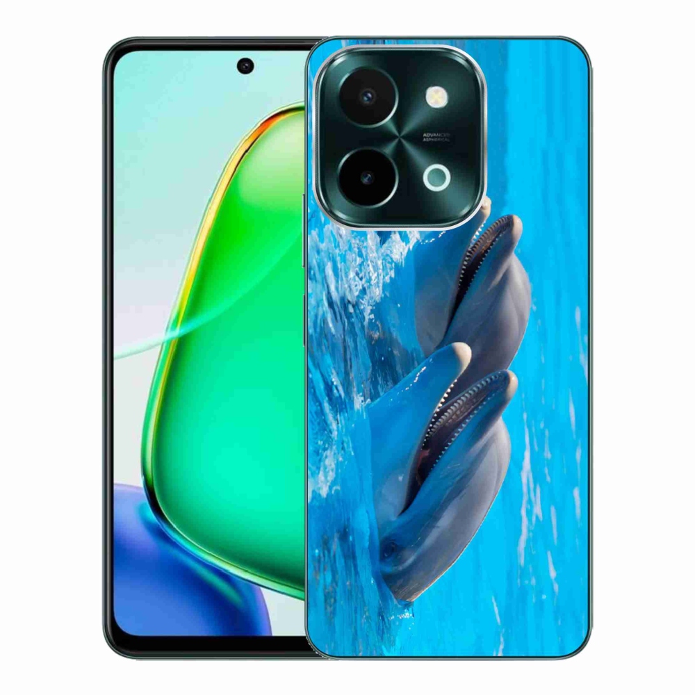 Gélový kryt mmCase na Vivo Y28 - delfíny