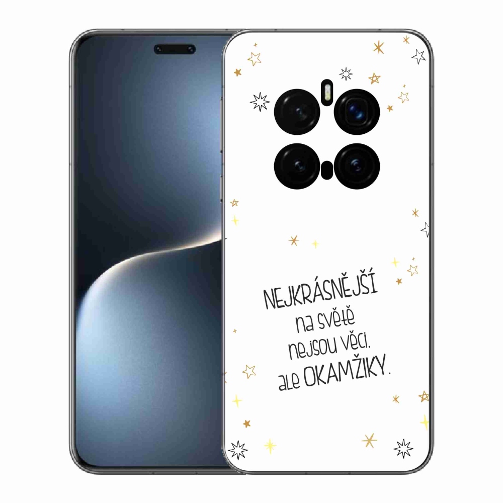 Gélový kryt mmCase na Honor Magic 7 Pro 5G - citát 4 biele pozadie