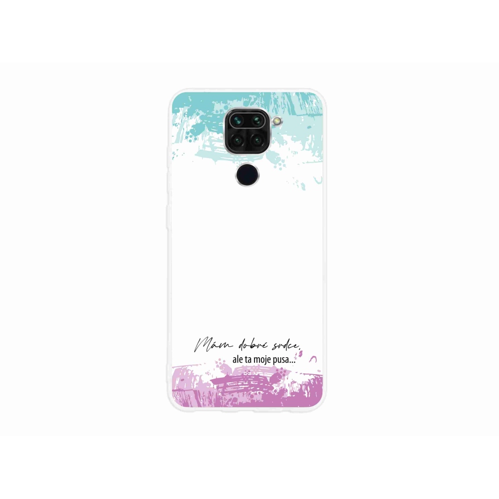 Gélový kryt mmCase na Xiaomi Redmi Note 9 - vtipný text 3 biele pozadie