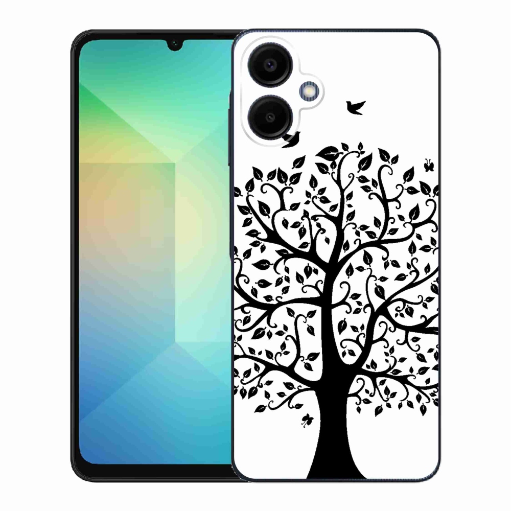 Gélový kryt mmCase na Samsung Galaxy A06 4G - čiernobiely strom