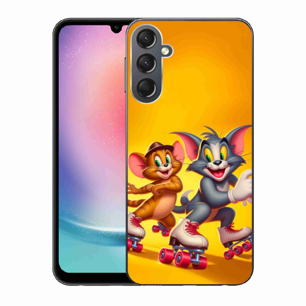 Gélový kryt mmCase na Samsung Galaxy A24 - tom a jerry