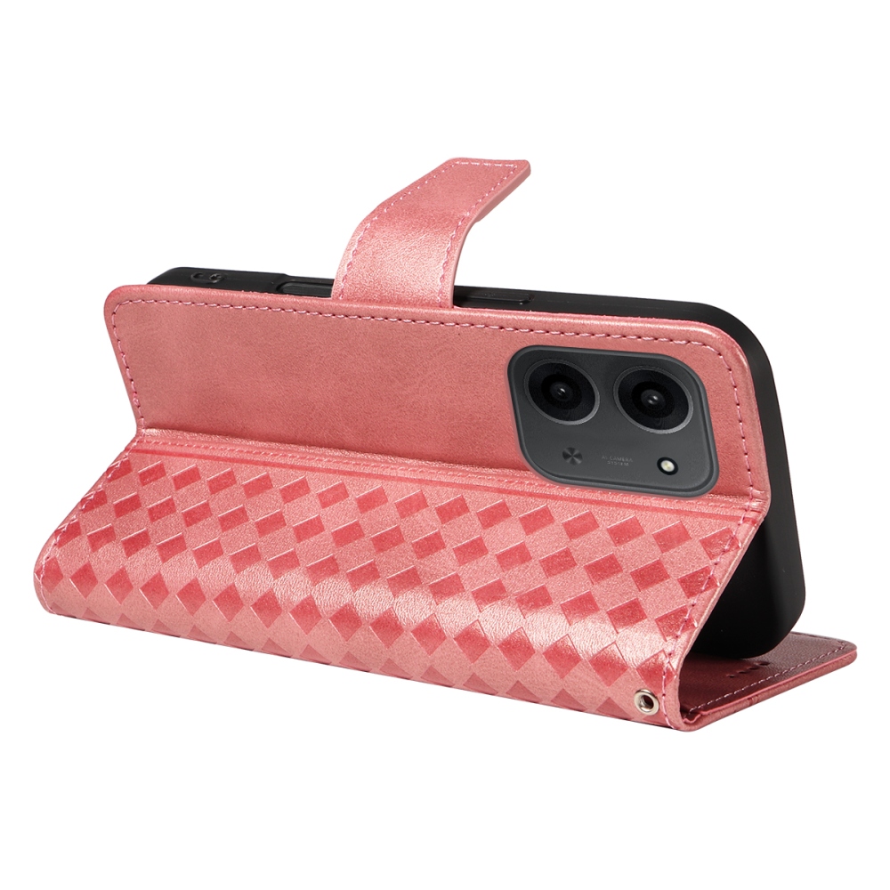 Grids knižkové púzdro na Xiaomi Redmi 15C 4G/5G (173mm) - ružovozlaté