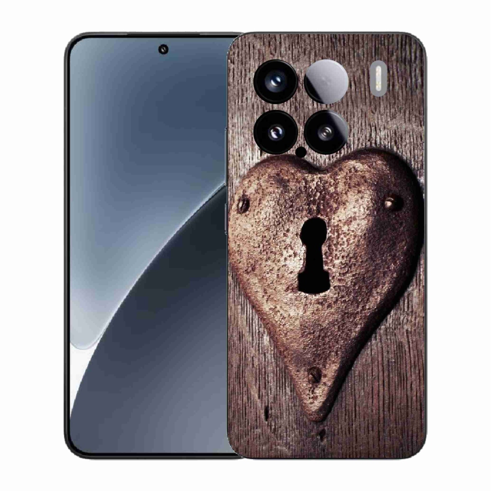 Gélový kryt mmCase na Xiaomi 15 - zámok v tvare srdca