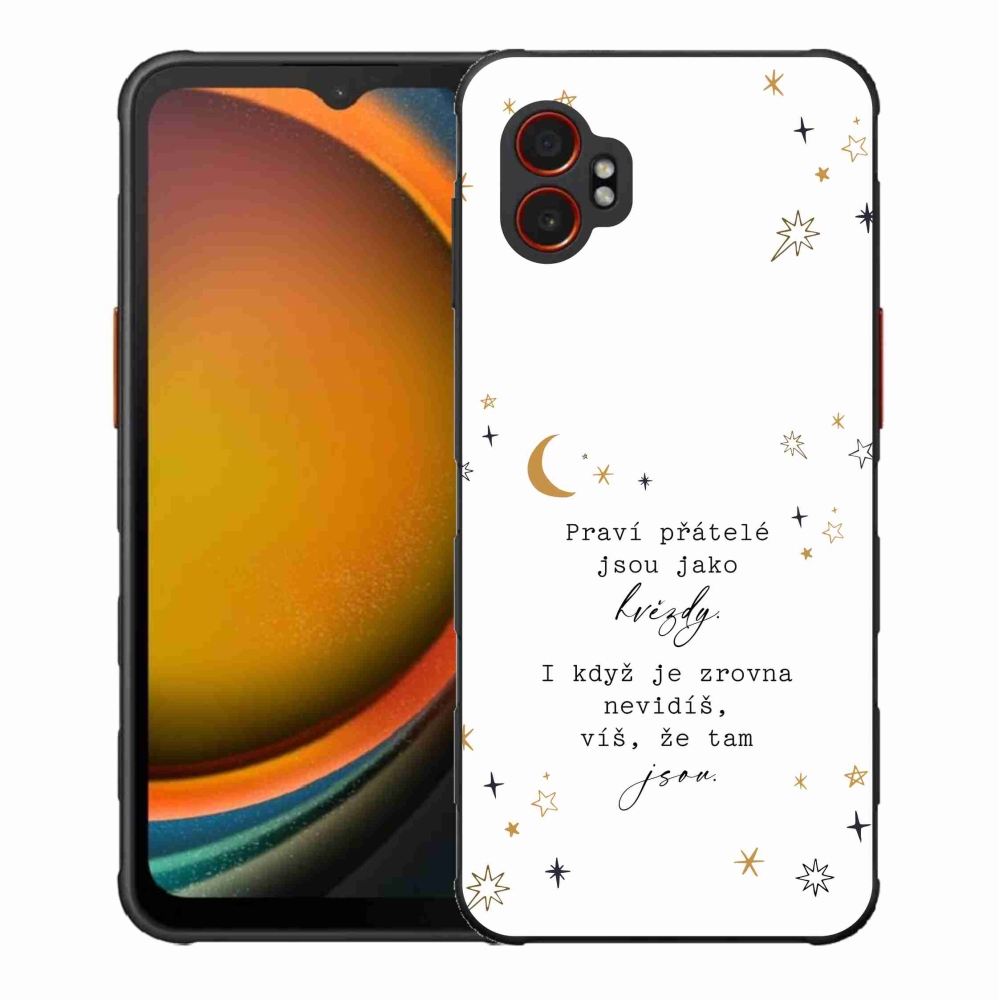 Gélový kryt mmCase na Samsung Galaxy Xcover 7 Pro - citát 6 biele pozadie