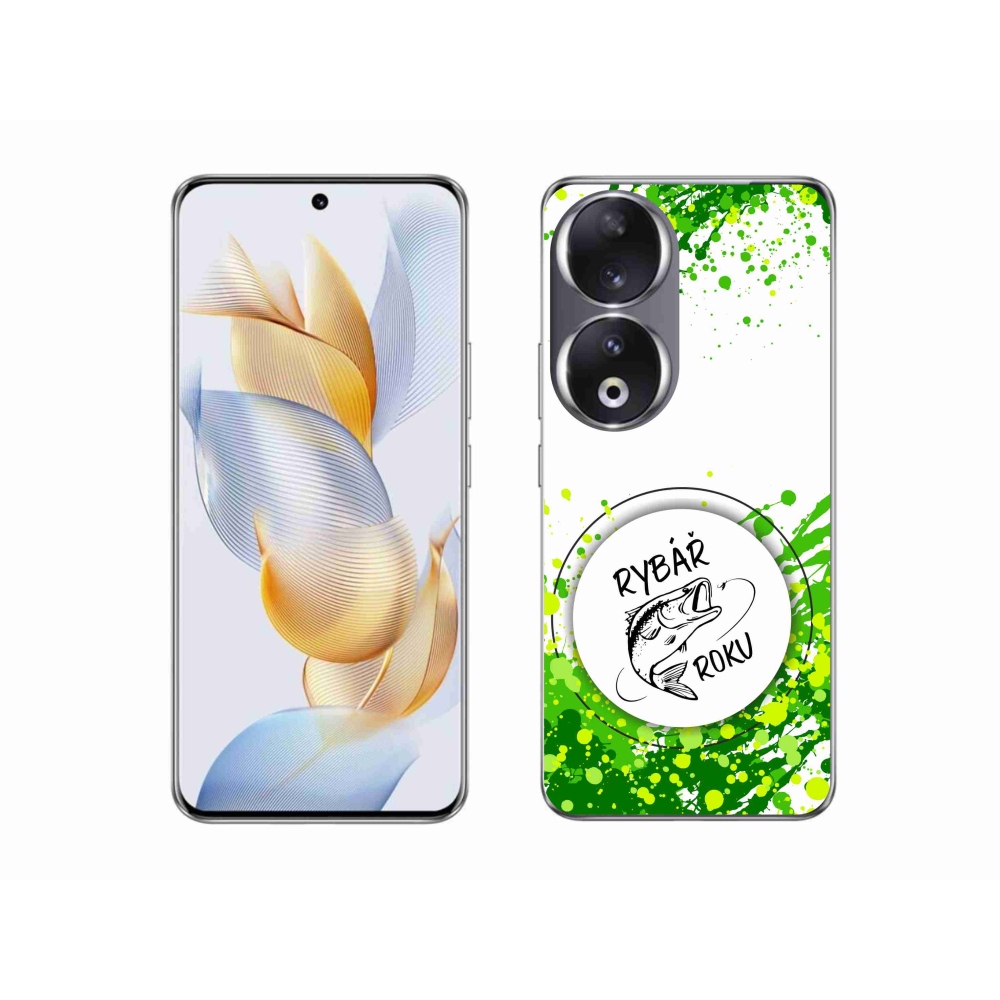 Gélový kryt mmCase na Honor 90 - rybár roku biele pozadie