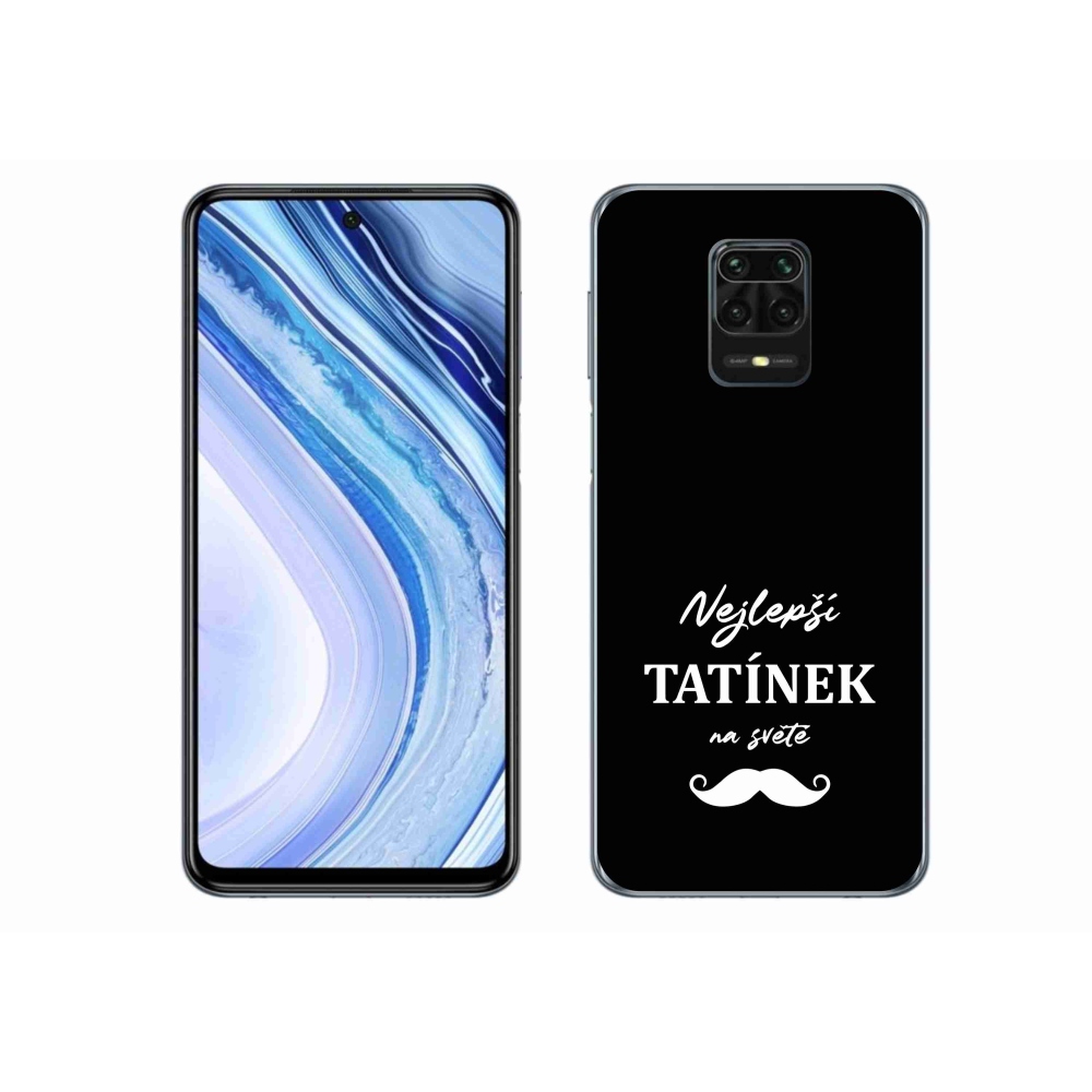 Gélový kryt mmCase na Xiaomi Redmi Note 9S - najlepší otecko 1 čierne pozadie