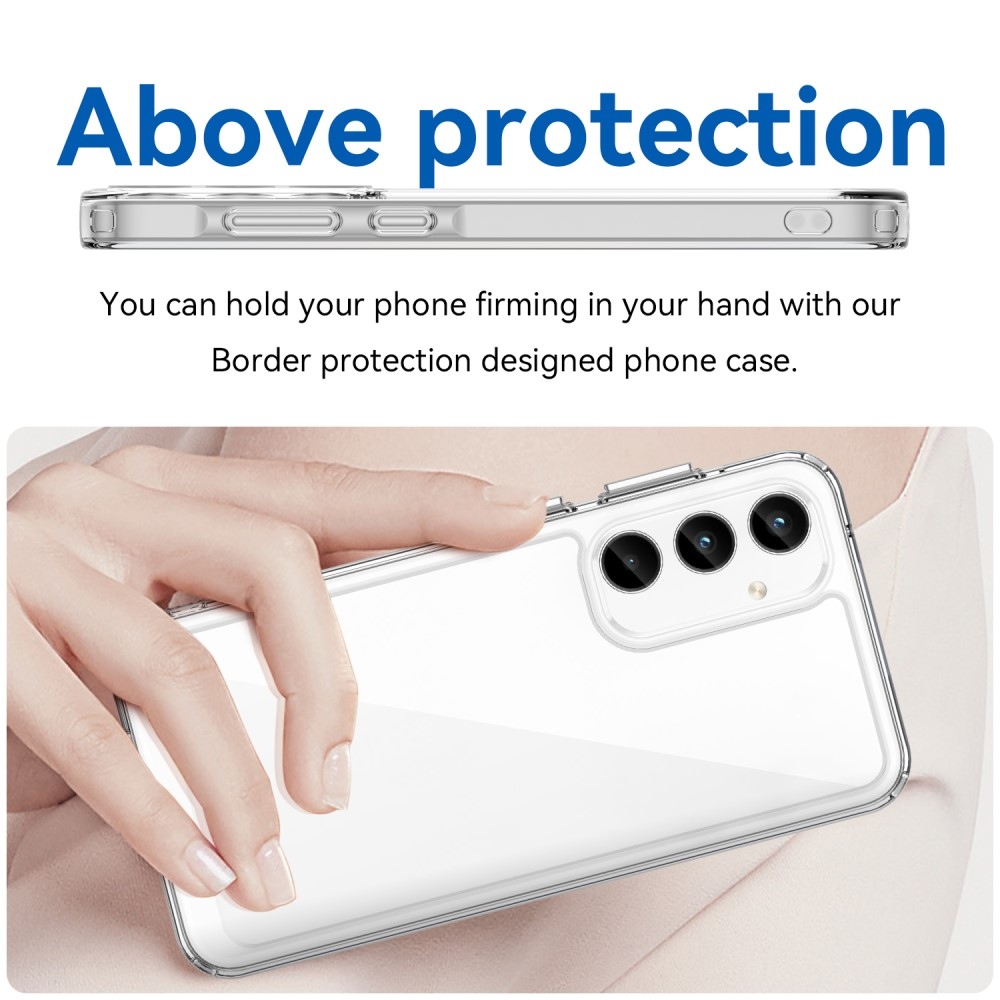 Gélový obal s pevným chrbtom na Samsung Galaxy A35 5G - priehľadný