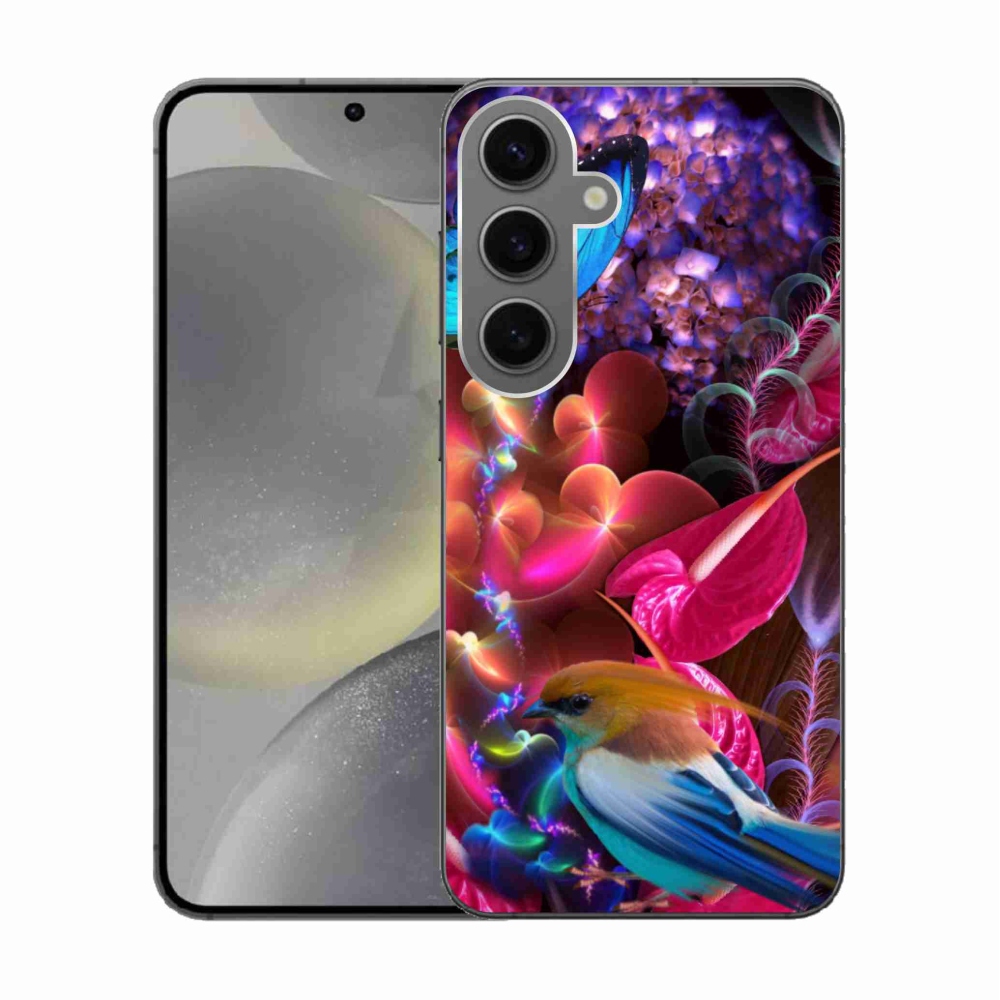 Gélový kryt mmCase na Samsung Galaxy S24 - farebné kvety