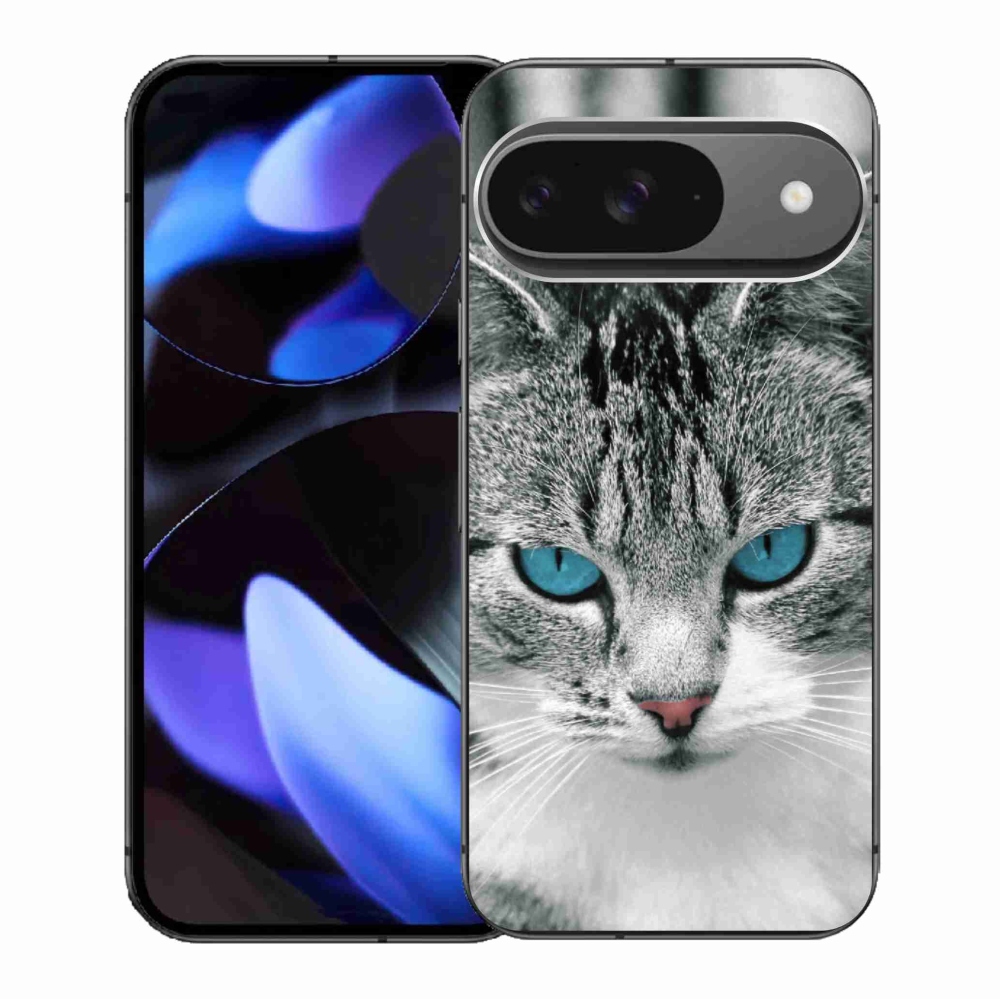 Gélový kryt mmCase na Google Pixel 9/9 Pro - mačacie pohľad 1