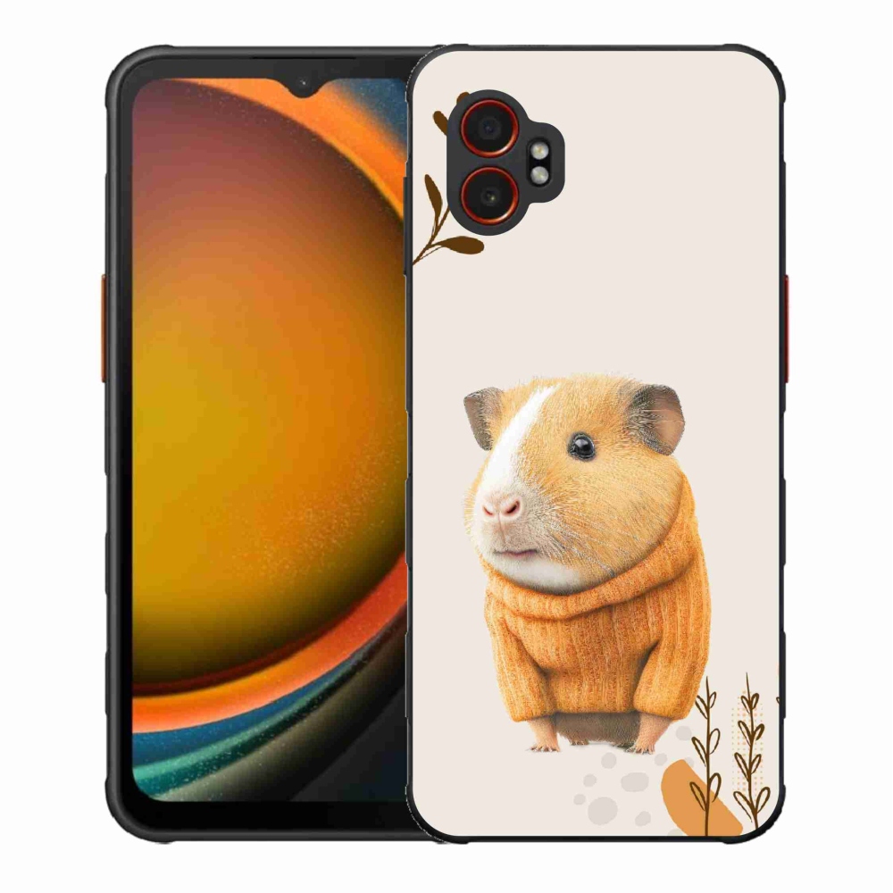 Gélový kryt mmCase na Samsung Galaxy Xcover 7 Pro - morča vo svetri