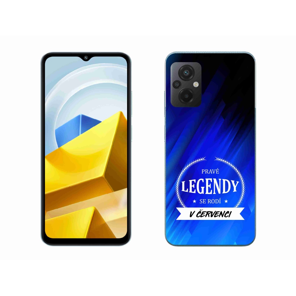 Gélový kryt mmCase na Xiaomi Poco M5 4G - legendy v júli modré pozadie