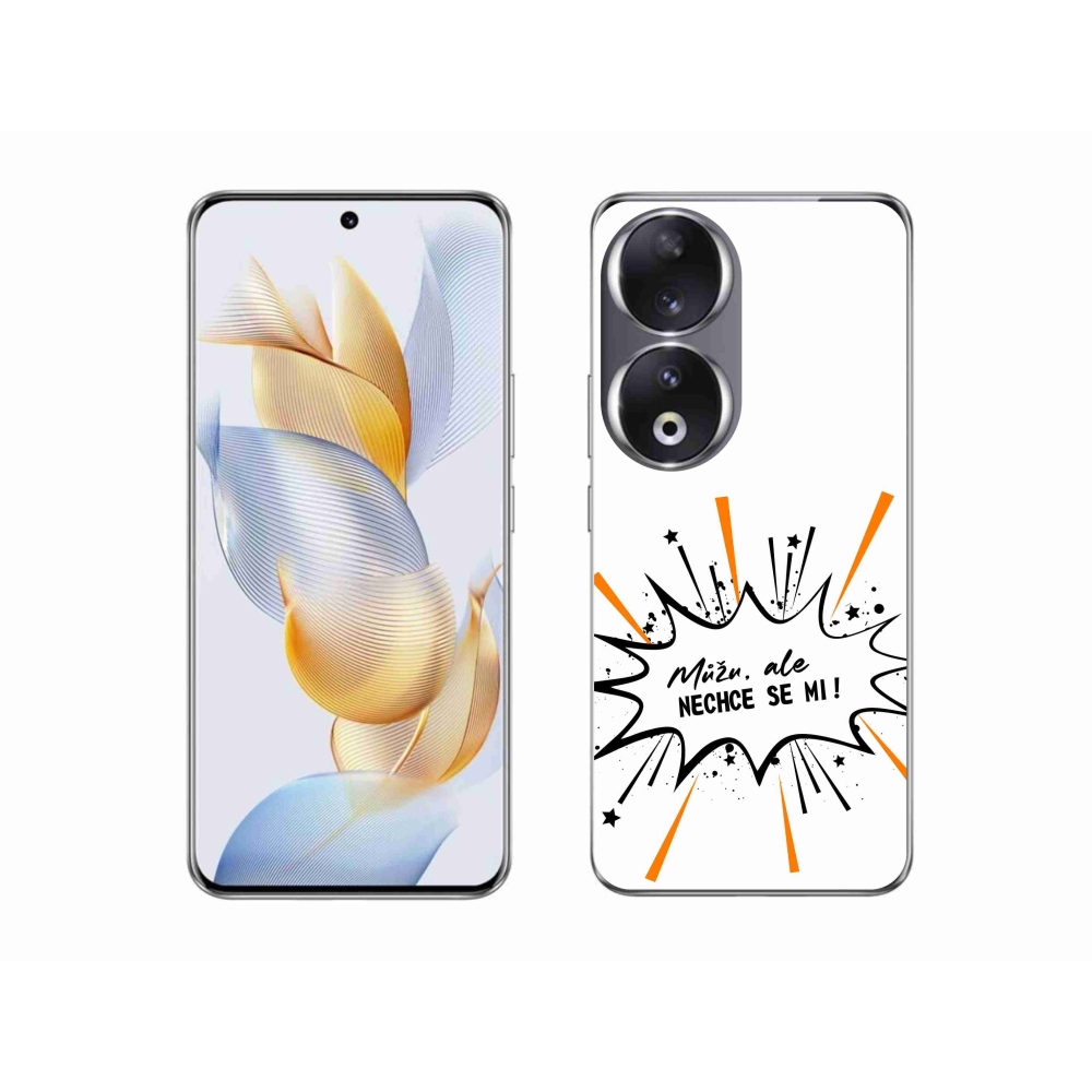 Gélový kryt mmCase na Honor 90 - vtipný text 11 biele pozadie