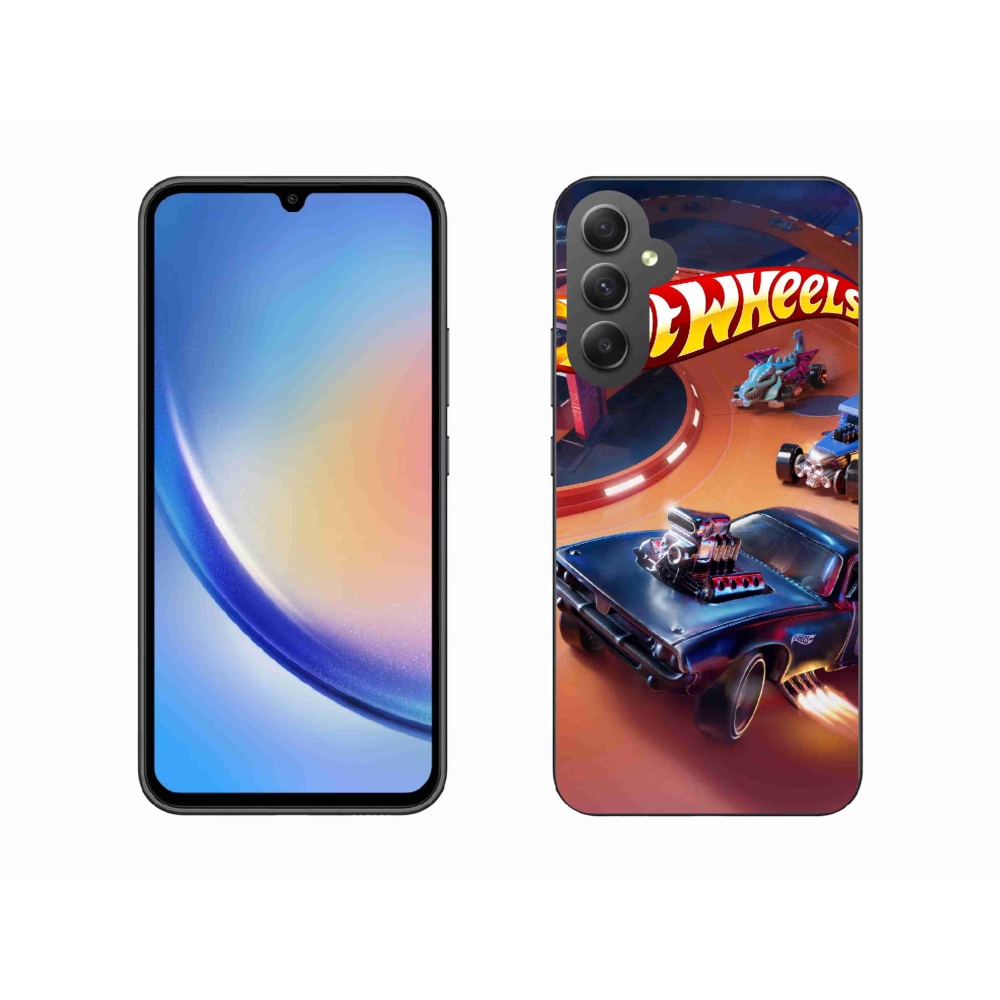 Gélový kryt mmCase na Samsung Galaxy A34 5G - hot wheels