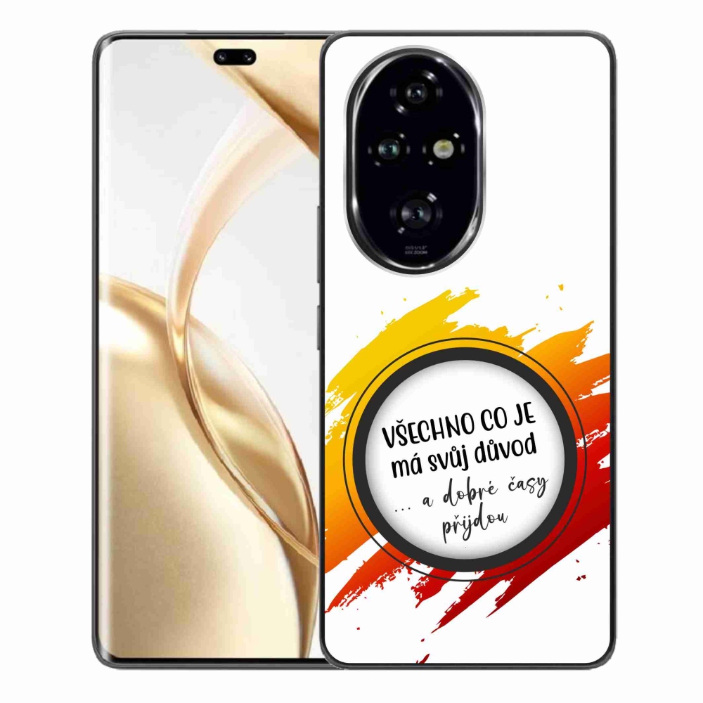 Gélový kryt mmCase na Honor 200 Pro 5G - citát 3 biele pozadie