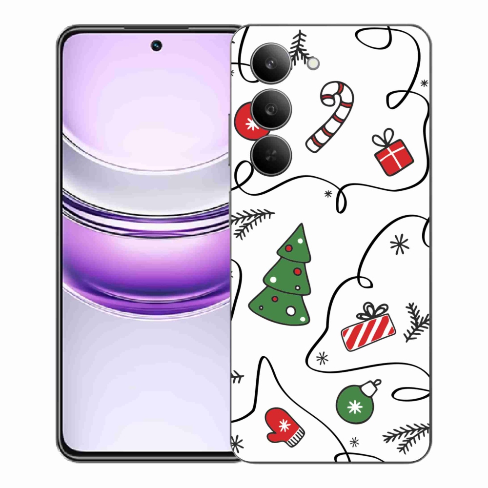 Gélový kryt mmCase na Realme 14x 5G - vianočné motívy