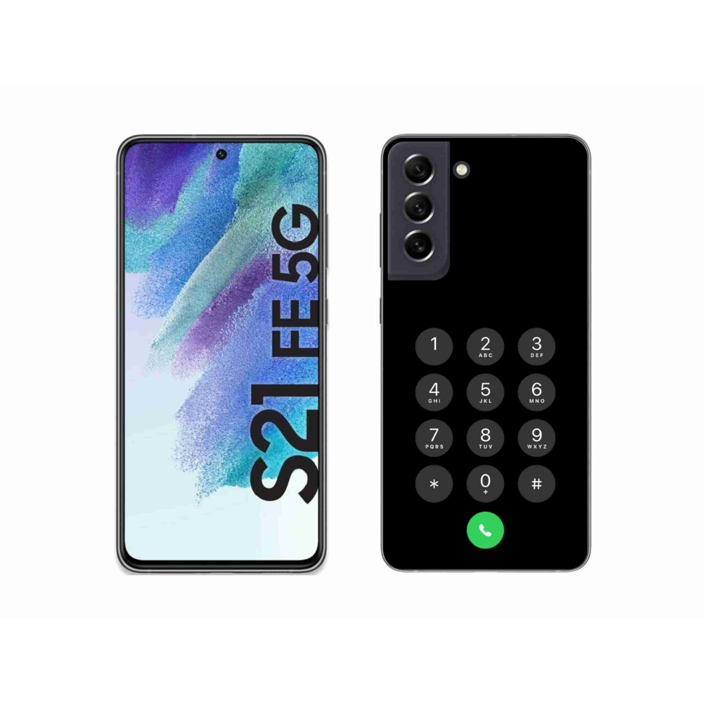 Gélový kryt mmCase na Samsung Galaxy S21 FE 5G - čierny číselník