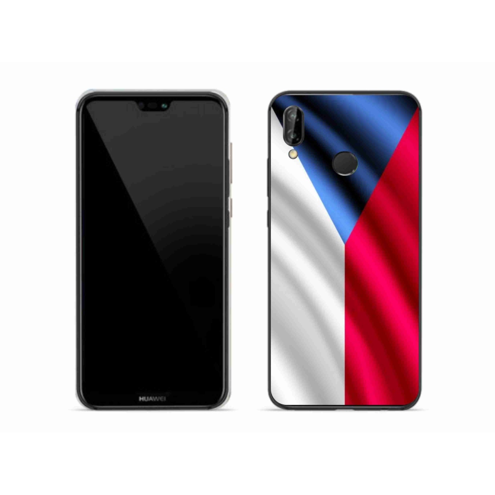 Gélový kryt mmCase na mobil Huawei P20 Lite - česká vlajka