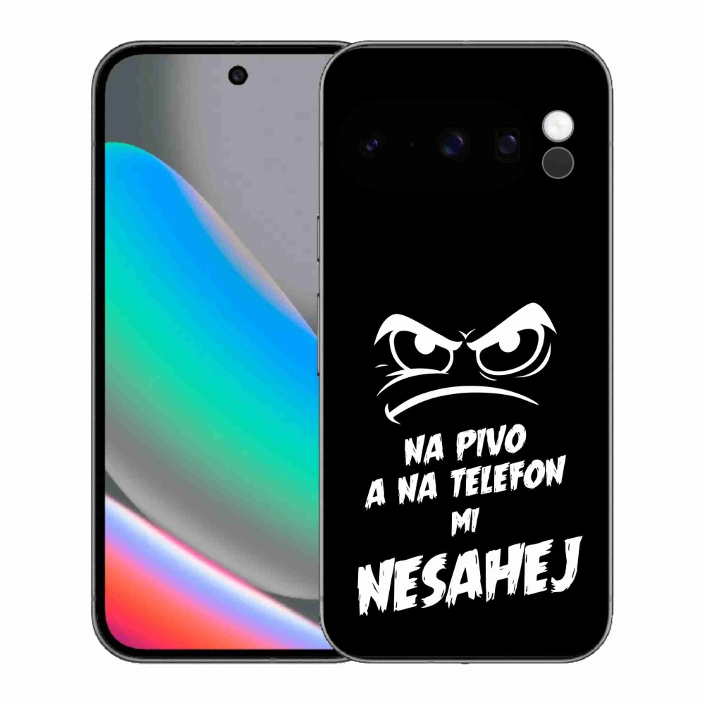 Gélový kryt mmCase na Google Pixel 10 Pro - pivný motív 2 čierne pozadie