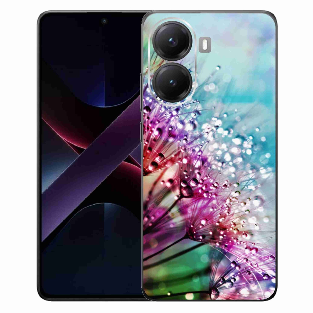 Gélový kryt mmCase na Xiaomi Poco X7 Pro 5G - farebné kvety