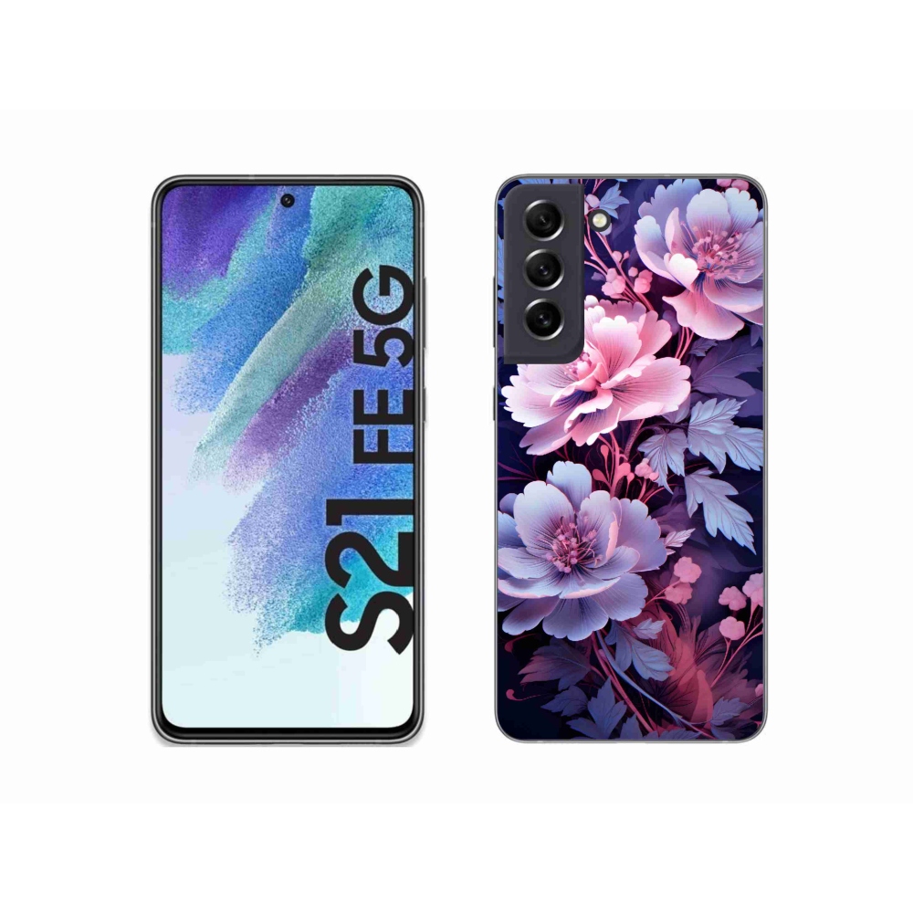 Gélový kryt mmCase na Samsung Galaxy S21 FE 5G - kvety 11