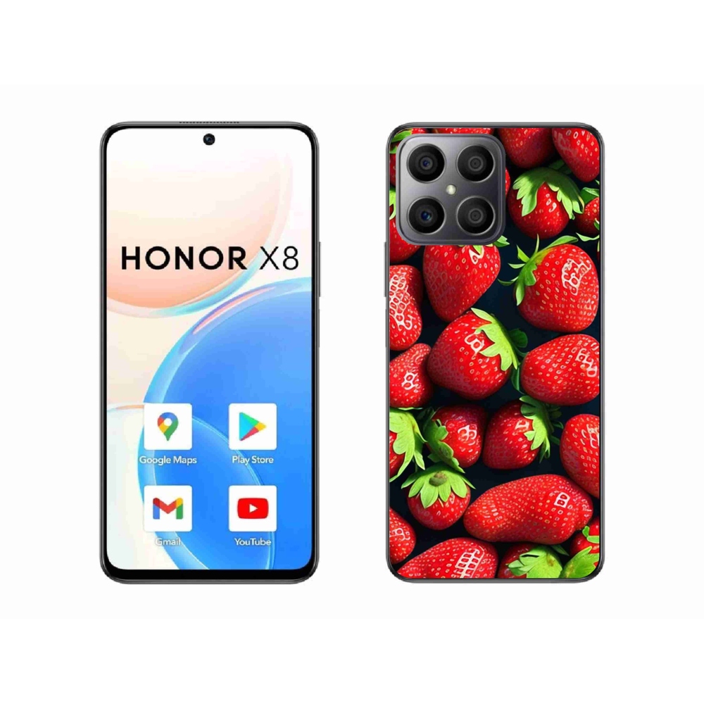 Gélový kryt mmCase na Honor X8 - jahody